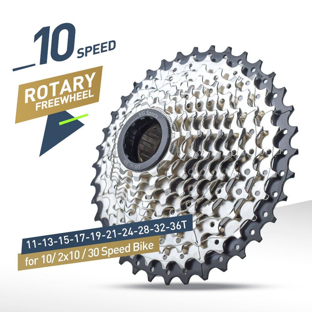 VG Sports 10 tốc độ xe đạp vít tự do bằng thép