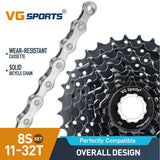 Cassette et chaîne de vélo à 8 vitesses