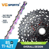 Cassette et chaîne de vélo à 8 vitesses