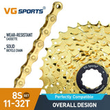 Cassette et chaîne de vélo à 8 vitesses