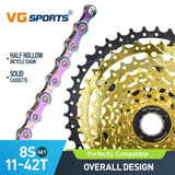 Cassette et chaîne de vélo à 8 vitesses