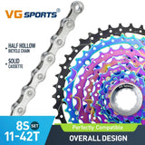 Cassette et chaîne de vélo à 8 vitesses