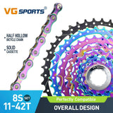 Cassette et chaîne de vélo à 8 vitesses