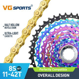 Cassette et chaîne de vélo à 8 vitesses