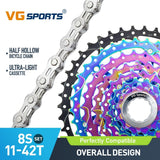 Cassette et chaîne de vélo à 8 vitesses