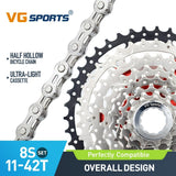 Cassette et chaîne de vélo à 8 vitesses