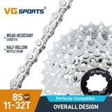 Cassette et chaîne de vélo à 8 vitesses