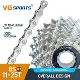 Cassette et chaîne de vélo à 8 vitesses