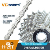 Cassette et chaîne de vélo à 8 vitesses