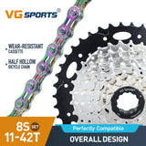 Cassette et chaîne de vélo à 8 vitesses