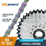 Cassette et chaîne de vélo à 8 vitesses