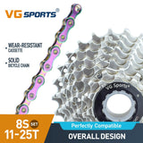 Cassette et chaîne de vélo à 8 vitesses