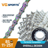 Cassette et chaîne de vélo à 8 vitesses