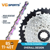 Cassette et chaîne de vélo à 8 vitesses