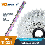 Cassette et chaîne de vélo à 8 vitesses