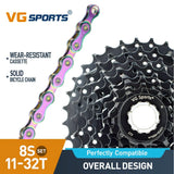 Cassette et chaîne de vélo à 8 vitesses