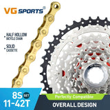 Cassette et chaîne de vélo à 8 vitesses