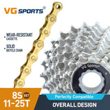 Cassette et chaîne de vélo à 8 vitesses