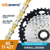 Cassette et chaîne de vélo à 8 vitesses