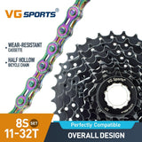 Cassette et chaîne de vélo à 8 vitesses