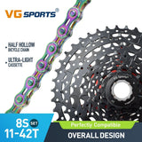 Cassette et chaîne de vélo à 8 vitesses