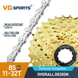 Cassette et chaîne de vélo à 8 vitesses