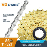 Cassette et chaîne de vélo à 8 vitesses