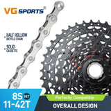 Cassette et chaîne de vélo à 8 vitesses