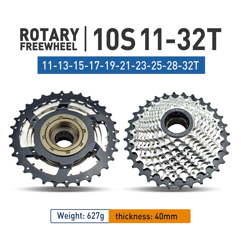 VG Sports 10 tốc độ xe đạp vít tự do bằng thép