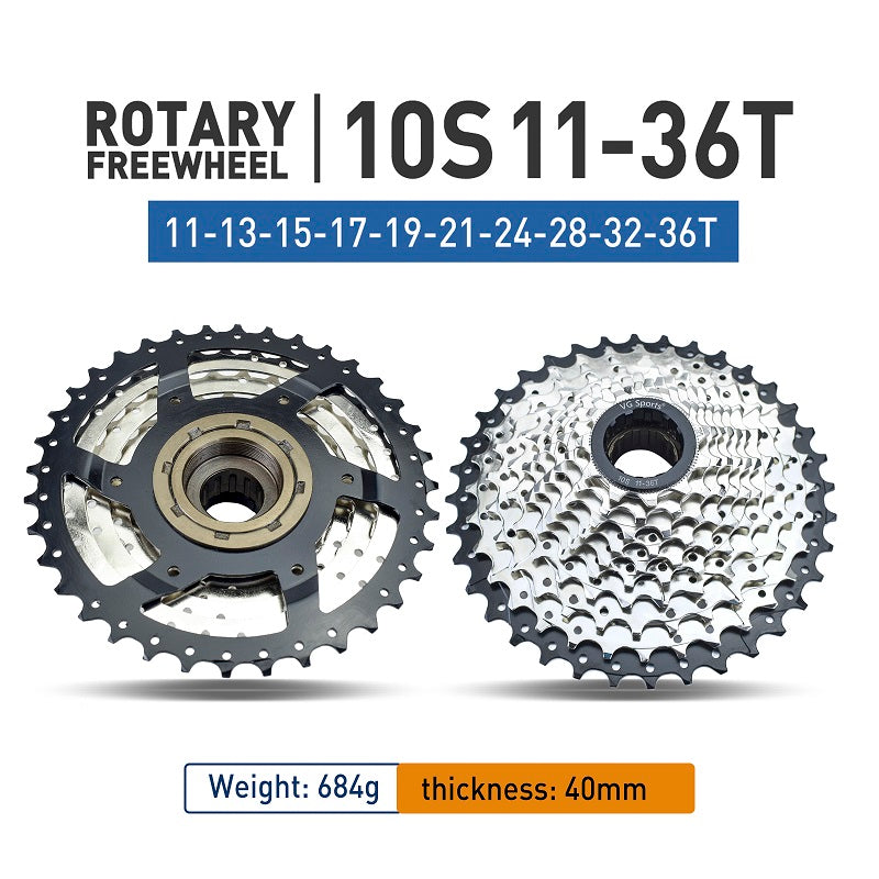 VG Sports 10 tốc độ xe đạp vít tự do bằng thép