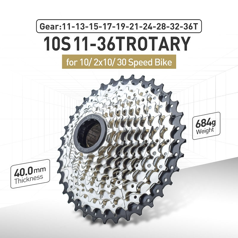 VG Sports 10 tốc độ xe đạp vít tự do bằng thép