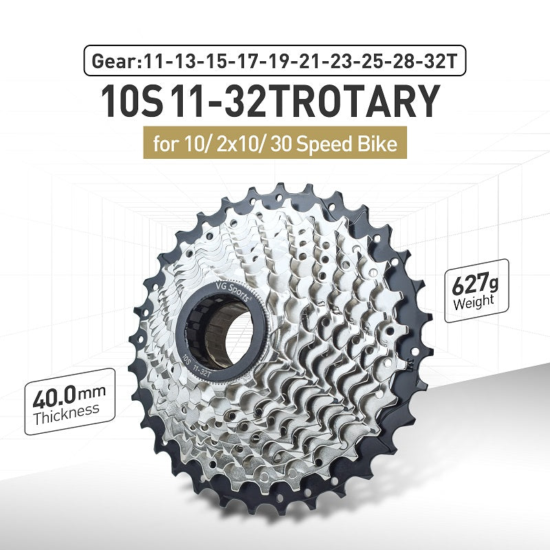 VG Sports 10 tốc độ xe đạp vít tự do bằng thép