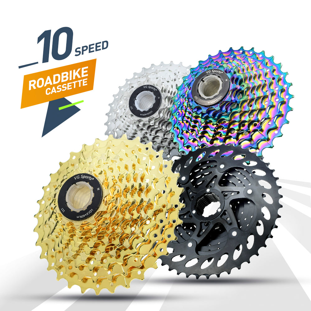Cassette de bicicleta de acero de 10 velocidades para bicicleta de carretera VG Sports