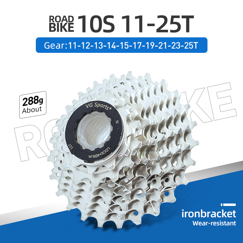 Cassette de bicicleta de acero de 10 velocidades para bicicleta de carretera VG Sports