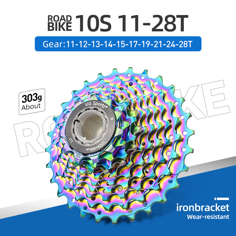 Cassette de bicicleta de acero de 10 velocidades para bicicleta de carretera VG Sports