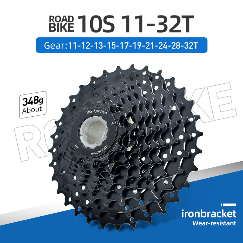 Cassette de bicicleta de acero de 10 velocidades para bicicleta de carretera VG Sports