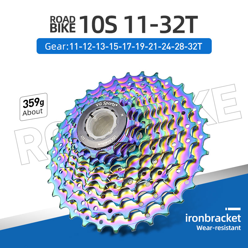 Cassette de bicicleta de acero de 10 velocidades para bicicleta de carretera VG Sports
