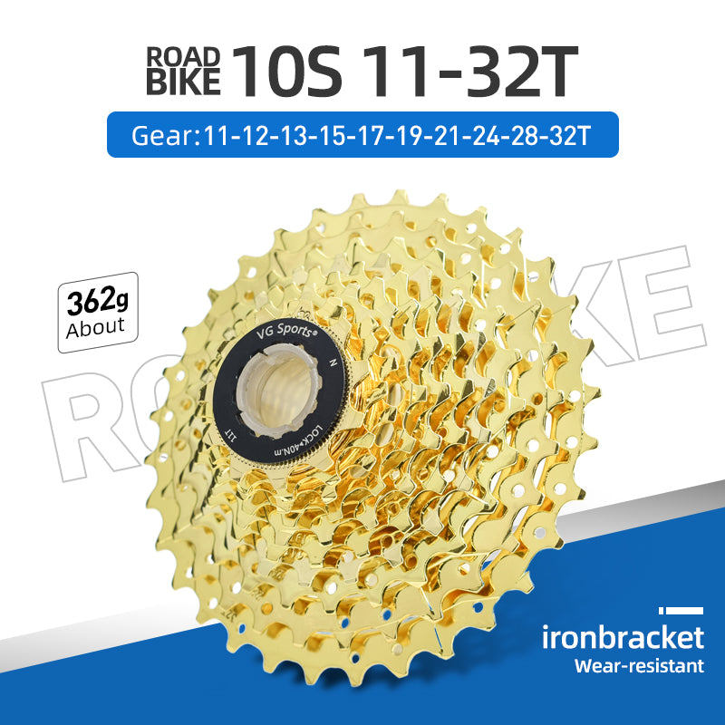 Cassette de bicicleta de acero de 10 velocidades para bicicleta de carretera VG Sports
