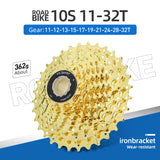 Cassette de bicicleta de acero de 10 velocidades para bicicleta de carretera VG Sports