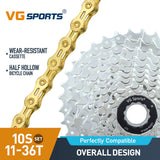 10 Speed Bicycle Steel Cassette And Chain MTB Set