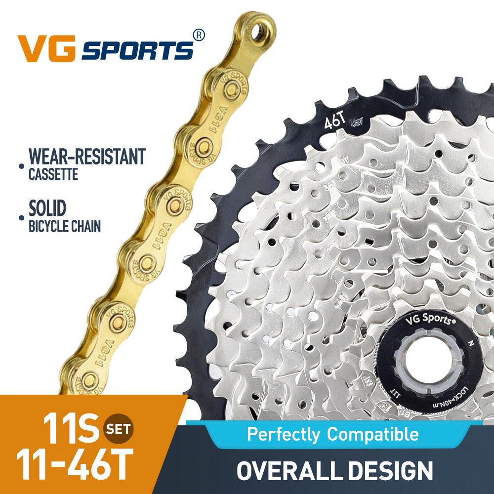 11 Speed Bicycle Steel Cassette And Chain MTB Set