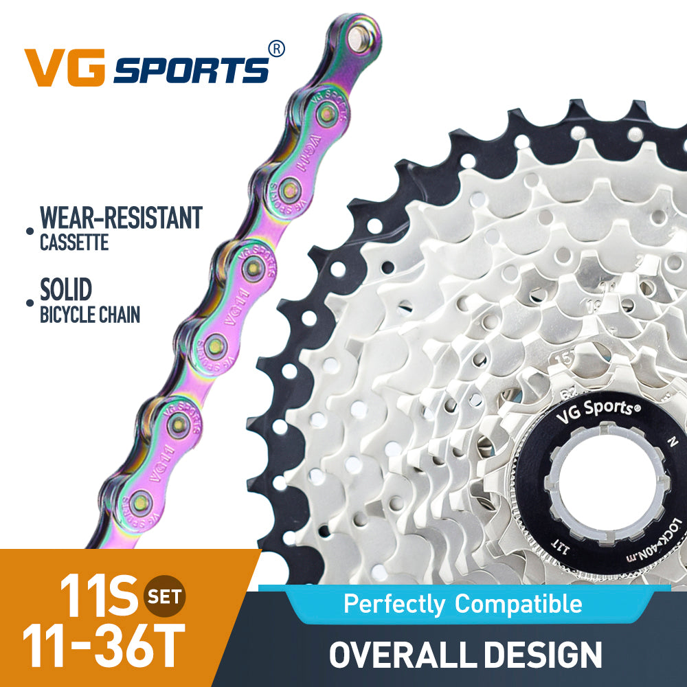 11 Speed Bicycle Steel Cassette And Chain MTB Set