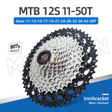 VG Sports MTB 12 velocidades 11-50T Cassette de bicicleta de acero