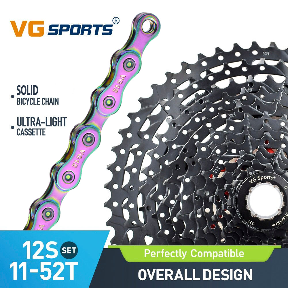 12 Speed Bicycle Cassette And Chain Set