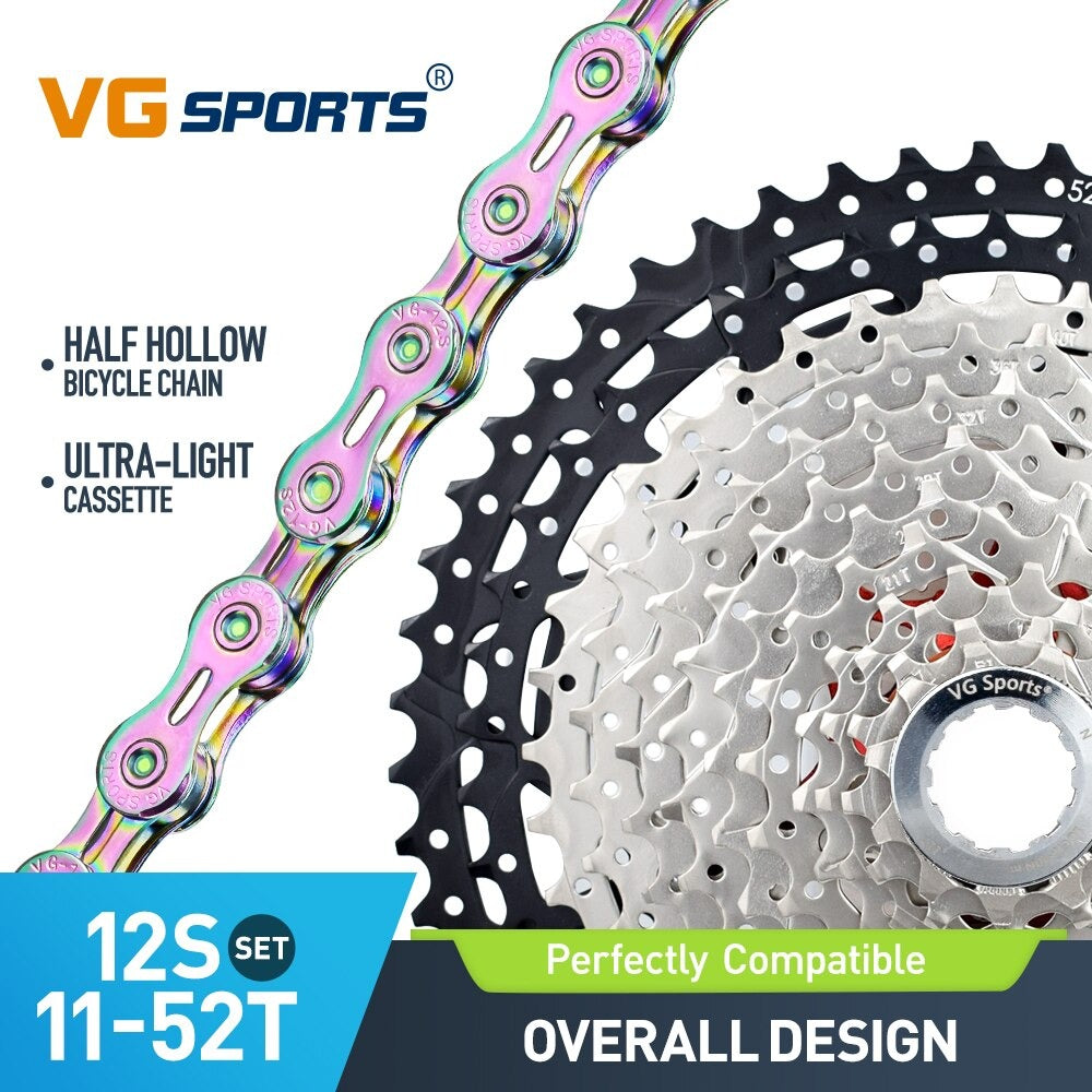 12 Speed Bicycle Cassette And Chain Set