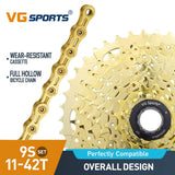 9 Speed Bicycle Steel Cassette And Chain MTB Set
