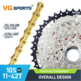 10 Speed Bicycle Ultralight Aluminum Cassette And Chain MTB Set