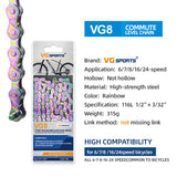 VG Sports 8-fach Fahrradkette