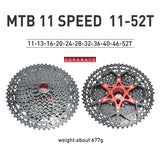 VG Sports Black 8/9/10/11/12 Speed Aluminum Bicycle Cassette