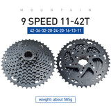 VG Sports Black 8/9/10/11 Speed Steel Bicycle Cassette